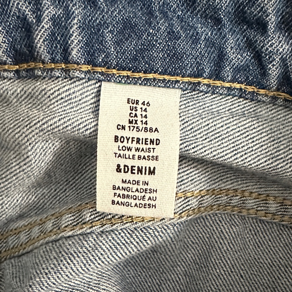 High Rise Distressed Blue Jeans - Picture 4 of 4